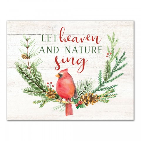 Let Heaven and Nature Sing 14x11 Canvas Wall Art