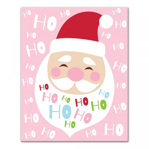 Ho Ho Ho 8x10 Canvas Wall Art