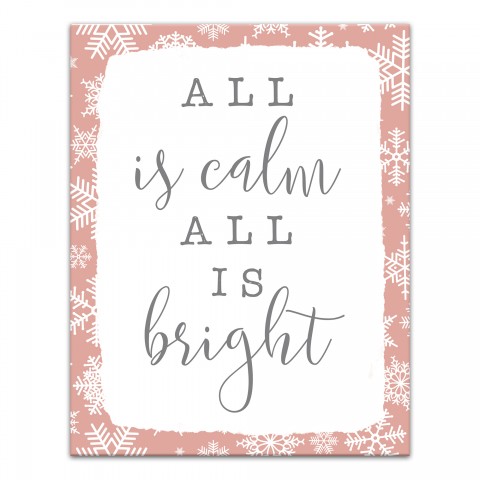 All Is Calm  11x14 Canvas Wall Art