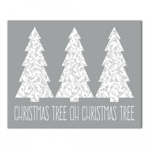 Christmas Tree Oh Christmas Tree 10x8 Canvas Wall Art