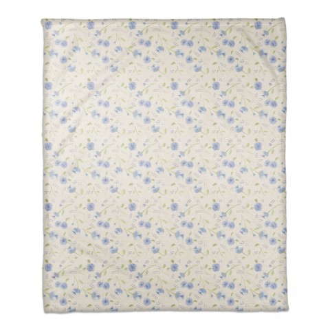 Soft Floral Pattern 50x60 Coral Fleece Blanket