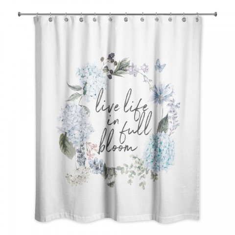 Live Life in Full Bloom 71x74 Shower Curtain