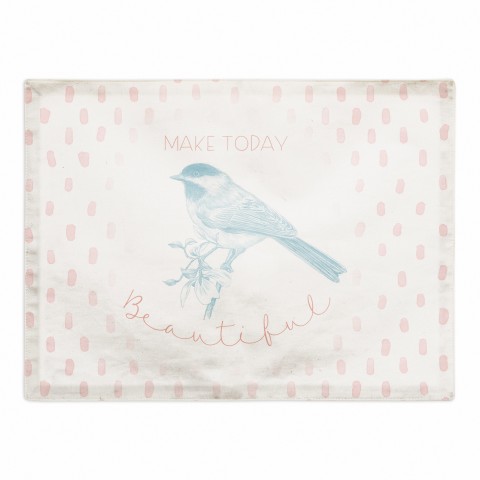 Make Today Beautiful 18x14 Poly Twill Placemat