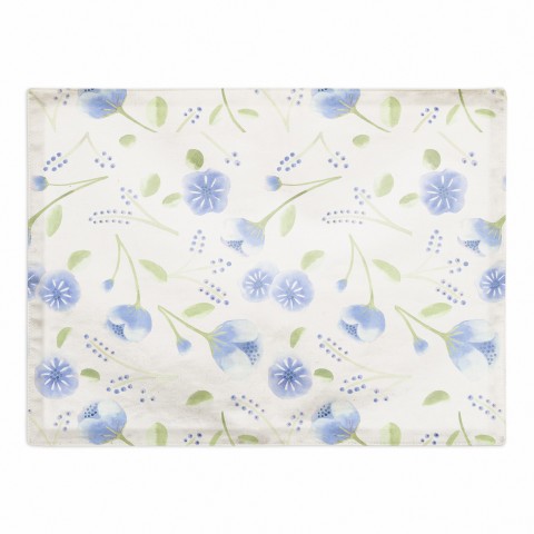 Soft Floral Pattern 18x14 Poly Twill Placemat