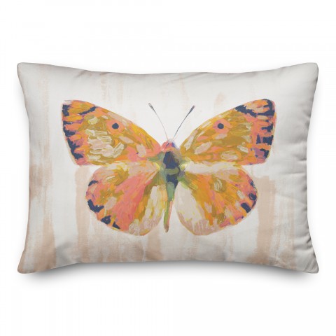 Painted Butterfly 14x20 Spun Poly Pillow