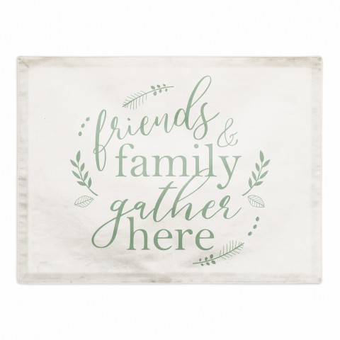 Friends and Family Gather 18x14 Poly Twill Placemat