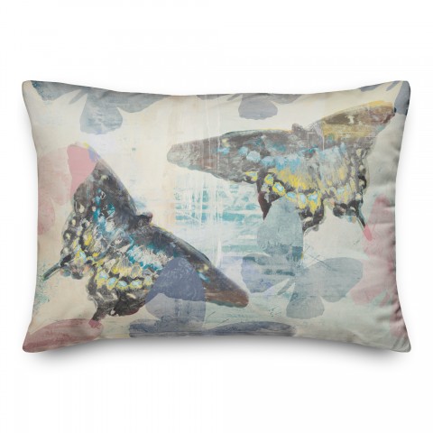 Butterflies 14x20 Spun Poly Pillow