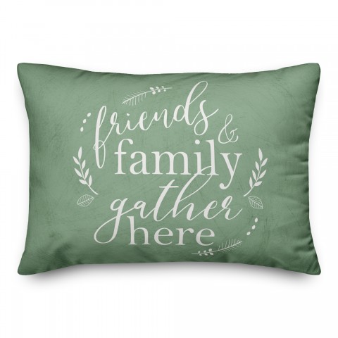 Friends and Family Gather 14x20 Spun Poly Pillow