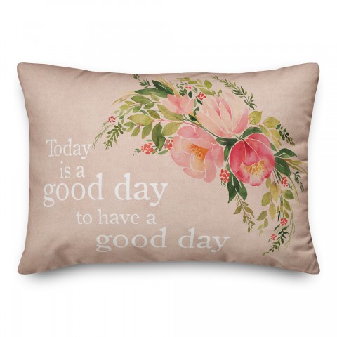Good Day Flowers 14x20 Spun Poly Pillow