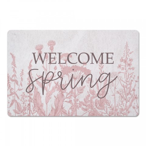 Welcome Spring 27x18 Floor Mat
