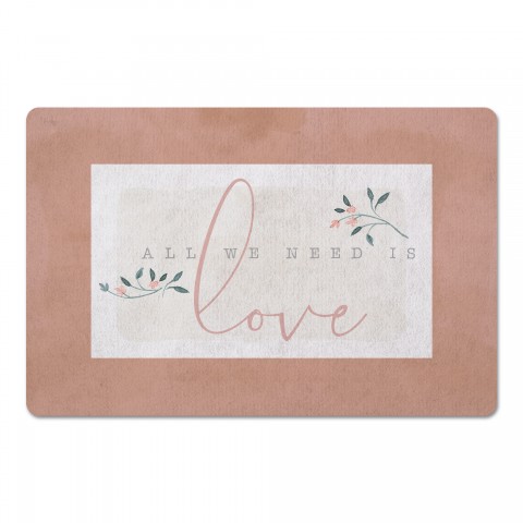 All We Need Is Love 27x18 Floor Mat