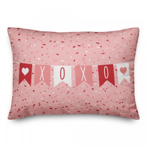 Confetti Banner 14x20 Spun Poly Pillow