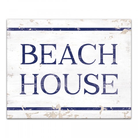 Beach House 20x16 Canvas Wall Art