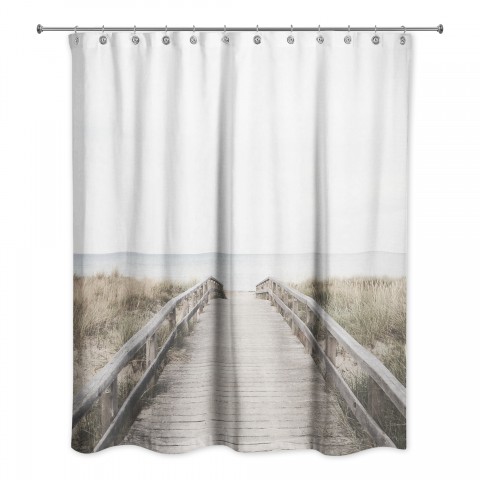 Boardwalk to Beach 71x74 Shower Curtain