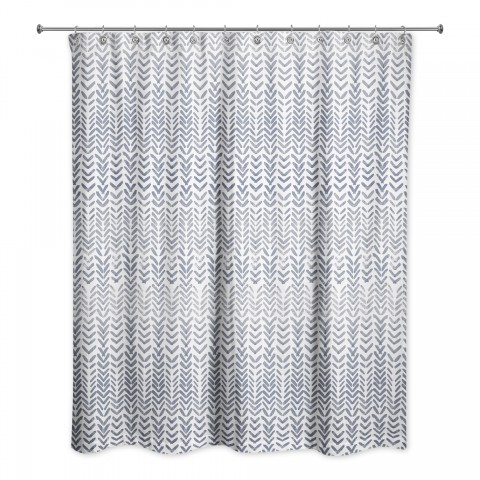 Herringbone Pattern 71x74 Shower Curtain