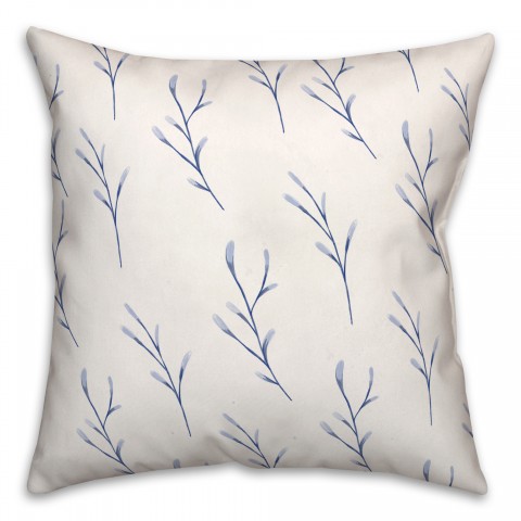 Coastal Plant Pattern 18x18 Indoor / Outdoor Pillow