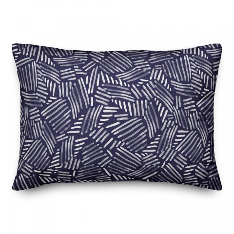 Navy Watercolor 14x20 Indoor / Outdoor Pillow
