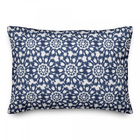 Radial Shibori Pattern 14x20 Indoor / Outdoor Pillow