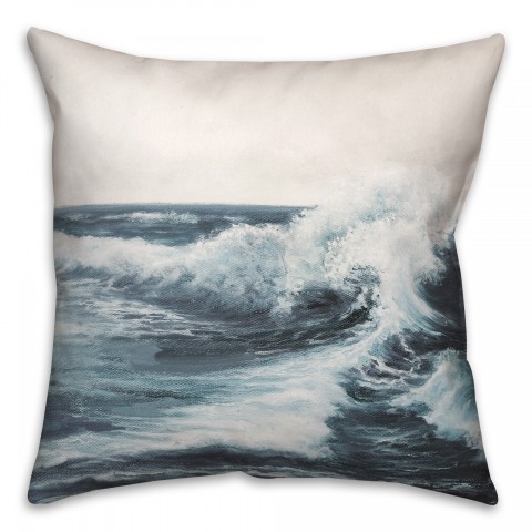 Crashing Waves 18x18 Indoor / Outdoor Pillow