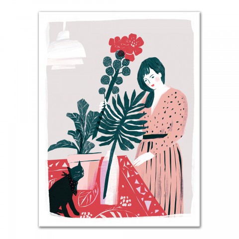 Plant Lady 18x24 Canvas Wall Art