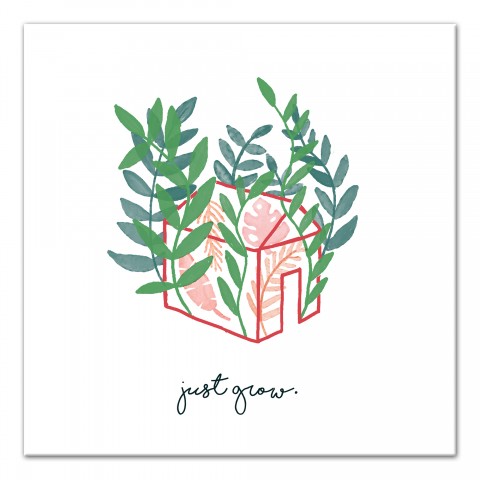 Greenhouse 16x16 Canvas Wall Art