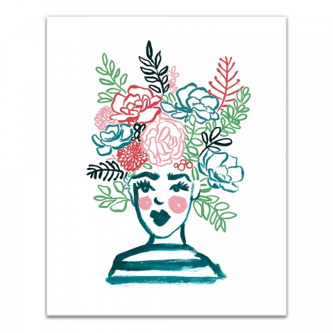 Flower Head 16x20 Canvas Wall Art