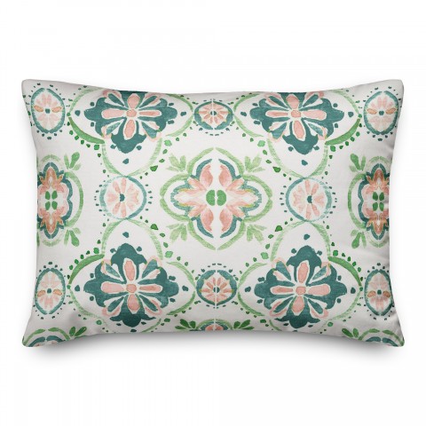 Pastel Medallions 14x20 Indoor / Outdoor Pillow