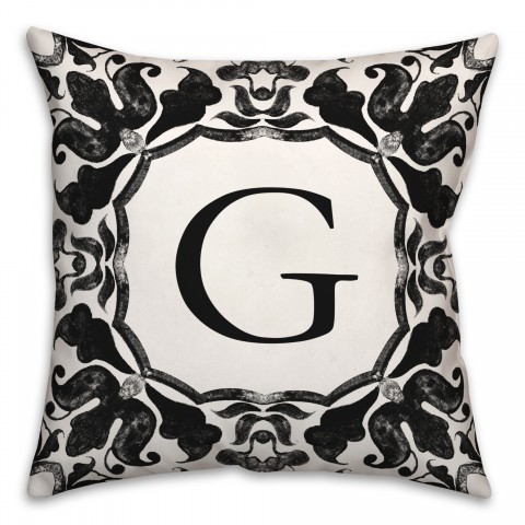 G Monogram 18x18 Indoor / Outdoor Pillow