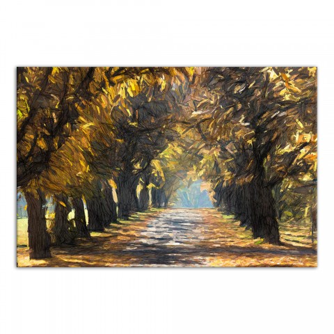 A Walk Through Autumn 24x16 Canvas Wall Art