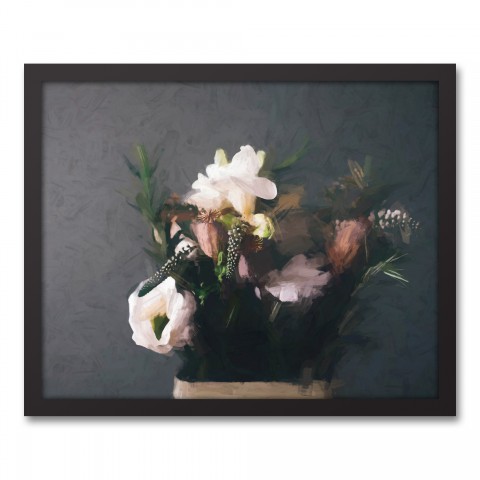 Light Bouquet 20x16 Black Framed Canvas