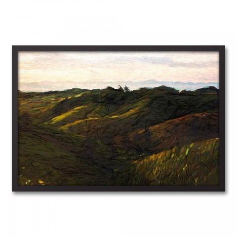 Painted Hills 30x20 Black Framed Canvas