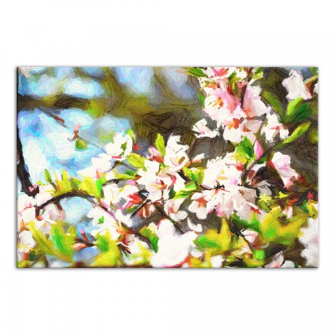 Cherry Blossom Tree 30x20 Canvas Wall Art