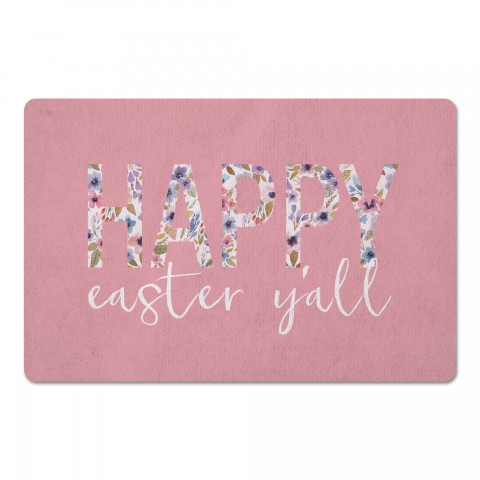 Happy Easter Y'all 27x18 Floor Mat