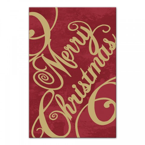 Christmas Swirls 16x24 Canvas Wall Art