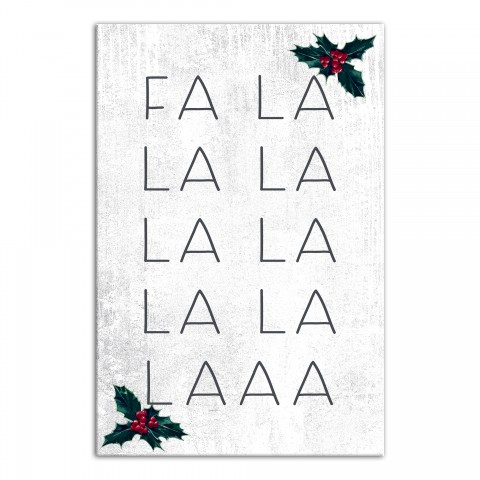 Fa La La 20x30 Canvas Wall Art