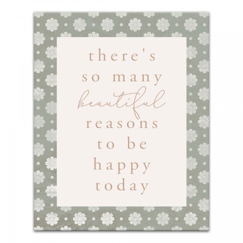 So Many Beautiful Reasons 20x16 Canvas Wall Art