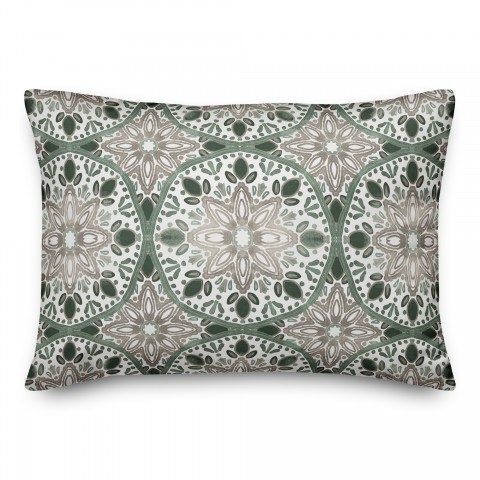 Faded Blue Gray Medallions Textiles