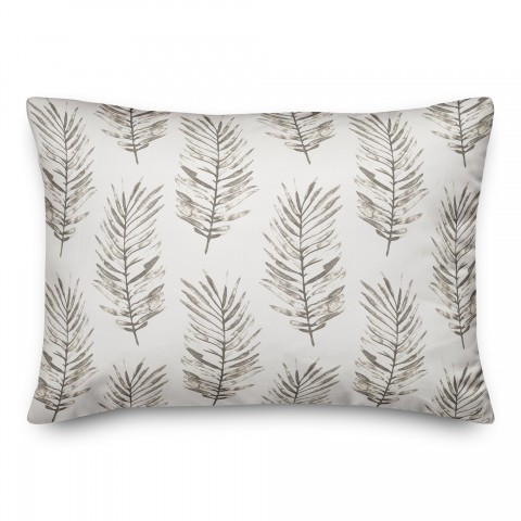 Black Fern Pattern Textiles