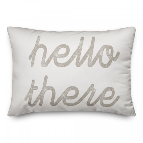 Black Hello There Textiles