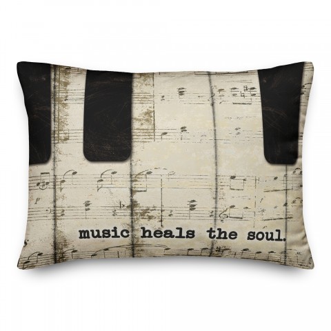 Music Heals the Soul 14x20 Indoor / Outdoor Pillow