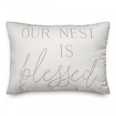 Nest is Blessed on Black Textiles