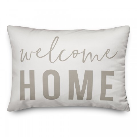 Welcome Home on Black Textiles