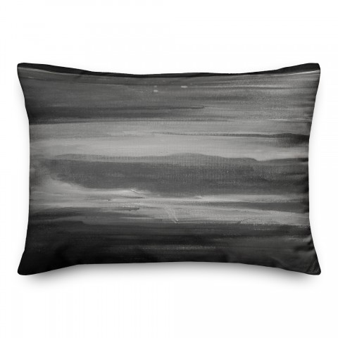 Black Streaks 14x20 Indoor / Outdoor Pillow