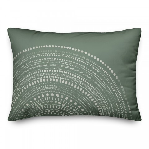Black Circle Dot Pattern Textiles