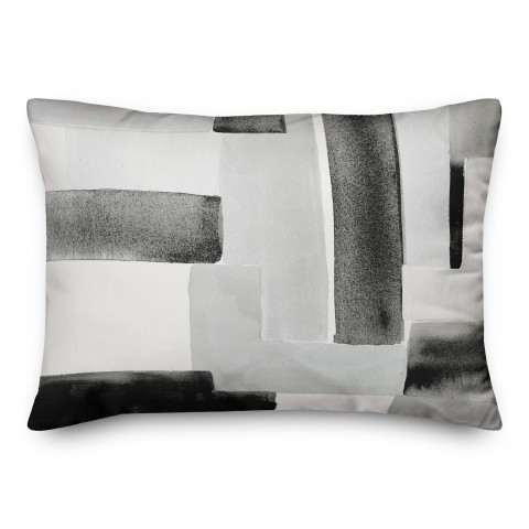 Black Abstract Design Textiles