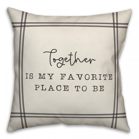 Favorite Place on Black Textiles