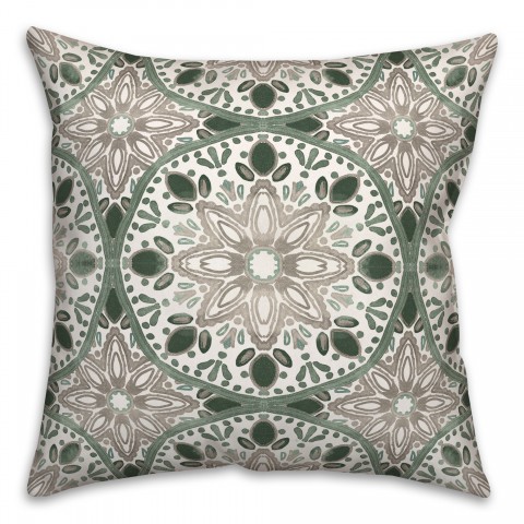 Faded Blue Gray Medallions Textiles