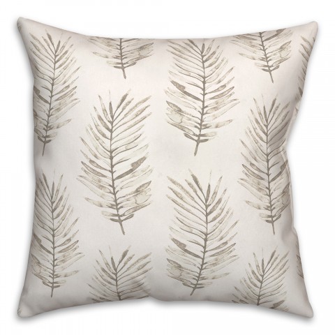 Black Fern Pattern Textiles