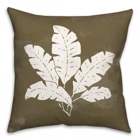 Leaf Texture on Black Textiles