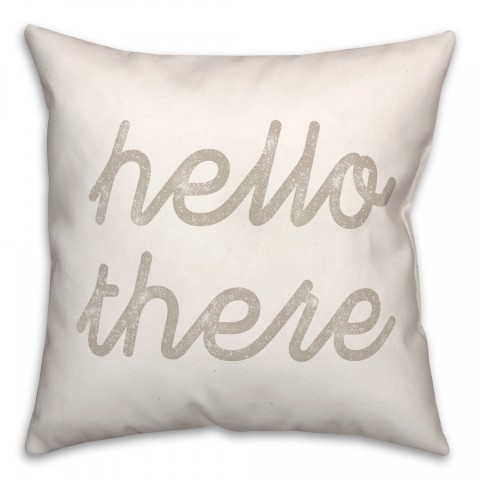 Black Hello There Textiles